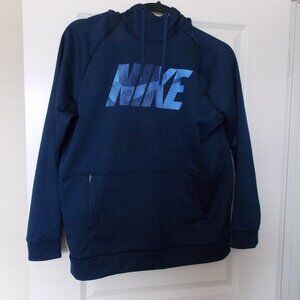Nike Men's Therma Pullover Training Hoodie | Navy/Powder Blue